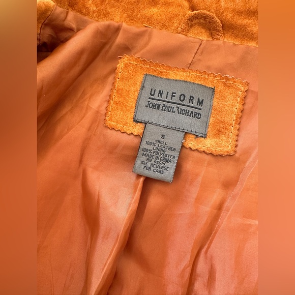 John Paul Richard Uniform Leather Suede Jacket - Picture 13 of 14